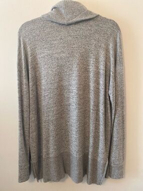 GAP Cowl Neck Heather Gray Long Sleeve Sweater